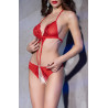 Chilirose Body ouvert Candice - Rouge
